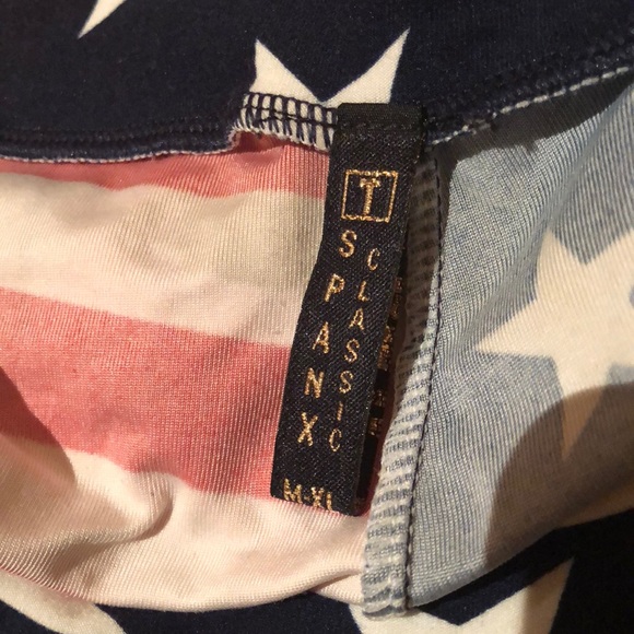 American Flag USA Leggings OS One Size - Picture 2 of 2